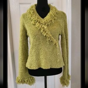 J. Marco Ultra Soft Lime Green Sweater - Size S